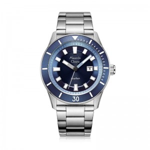 Alexandre Christie AC 6681 Silver Blue Solar Tech MDBSSBU